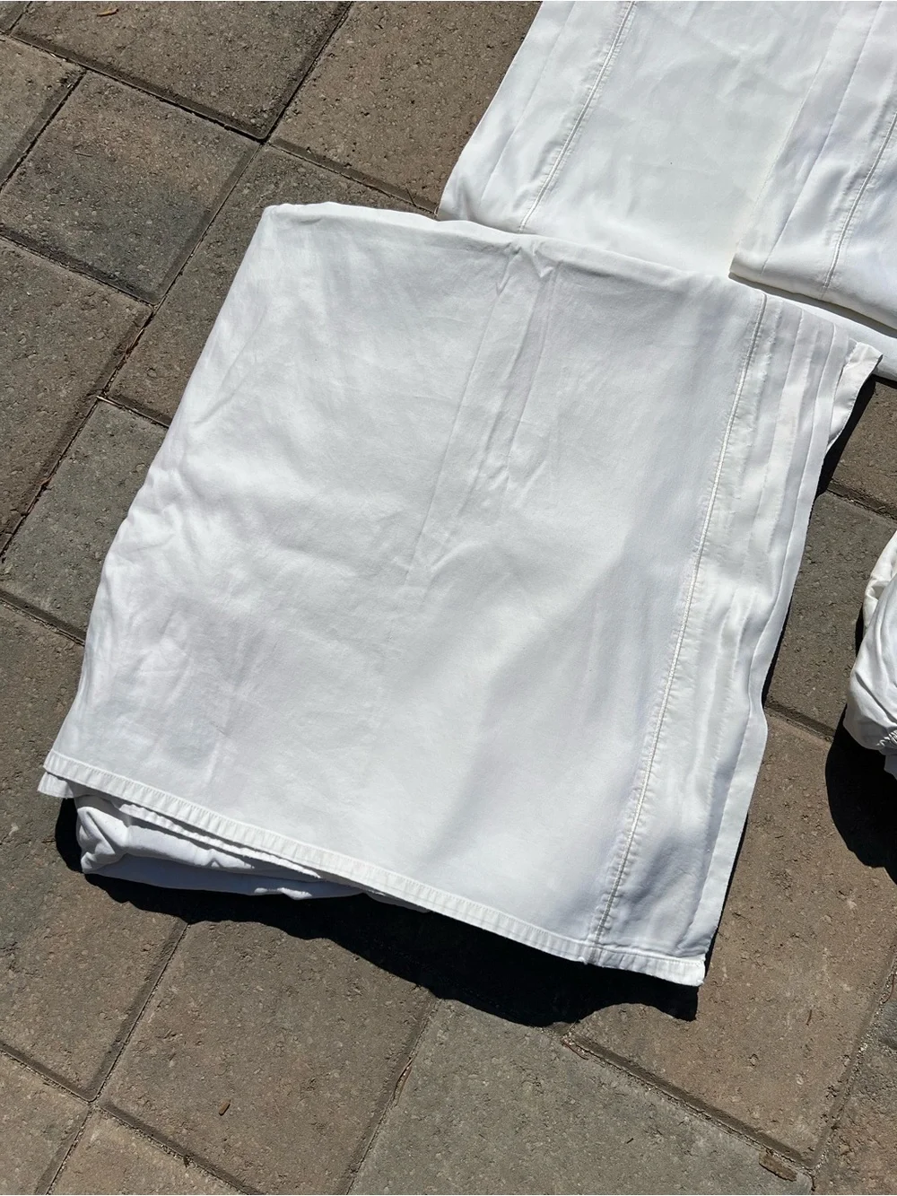 100% Egyptian Cotton Queen Sheet Set White Fitted Flat Sheet 2 Pillowcases India